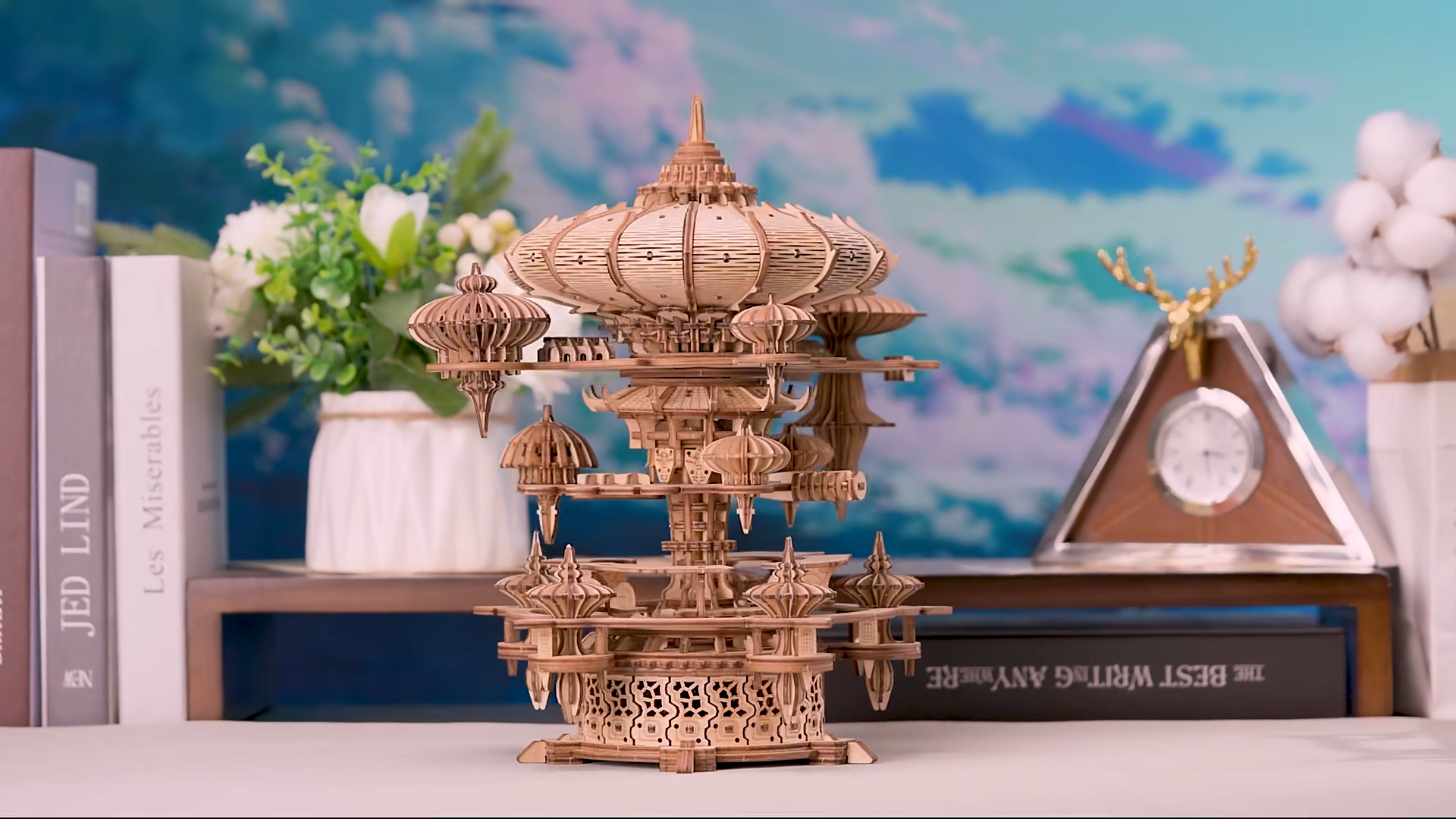 Scienz of Life & Sol Uprising CDセット RUIFAM 3D Wooden Puzzles for Adults, SkyCity Music Box Model Kit